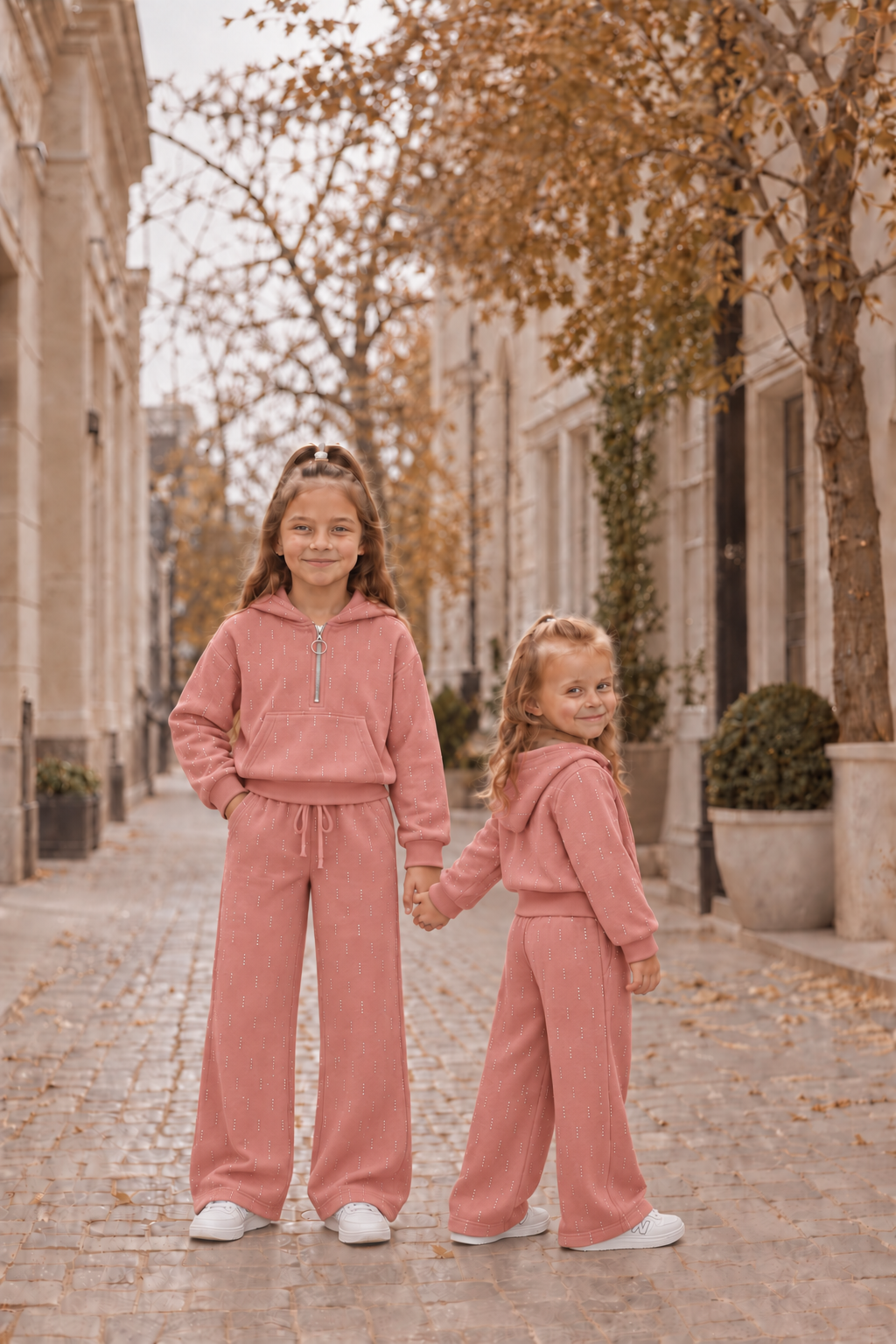 Glitter Trainingspak Meisjes Vest + Broek