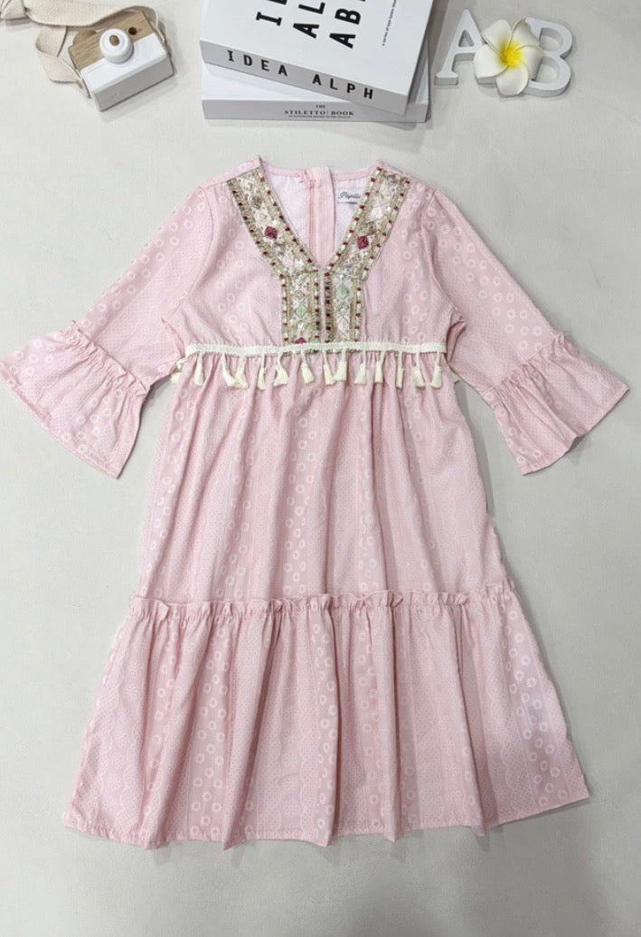 Meisjesjurk Ibiza Roze
