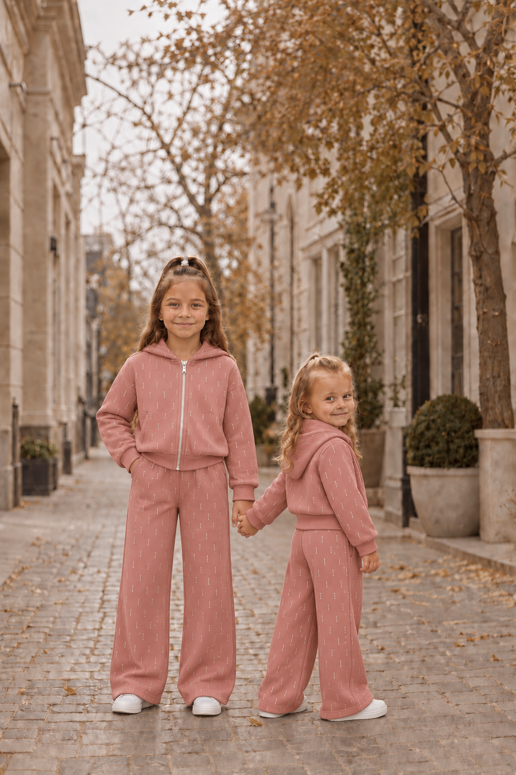 Glitter Trainingspak Meisjes Vest + Broek
