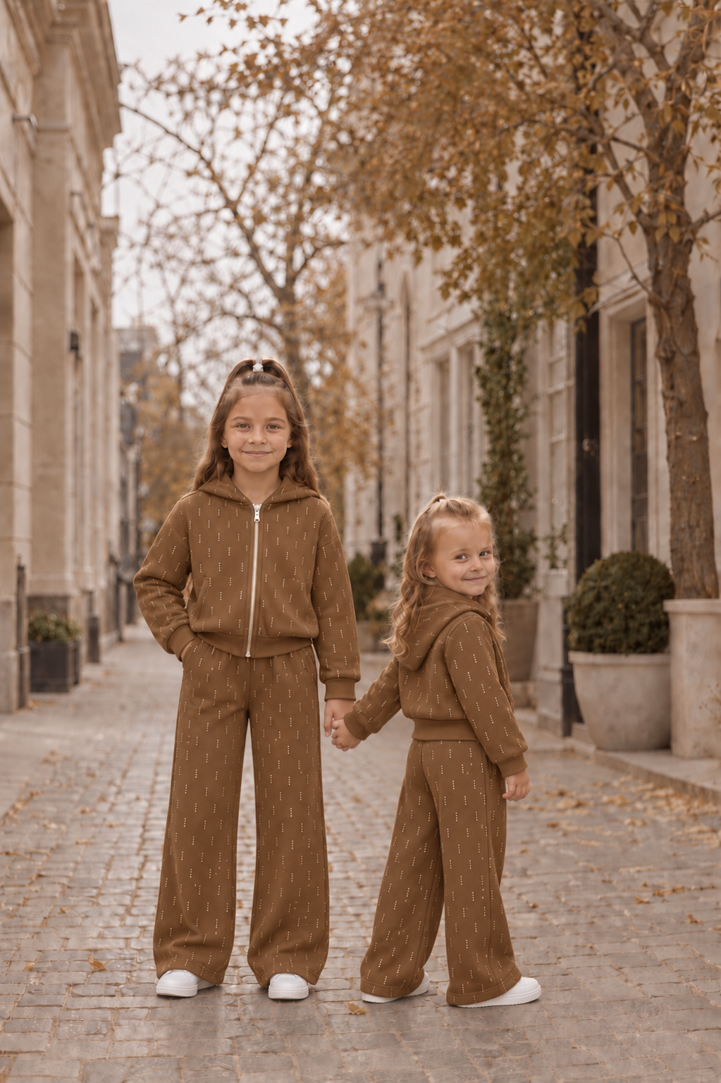 Glitter Trainingspak Meisjes Vest + Broek