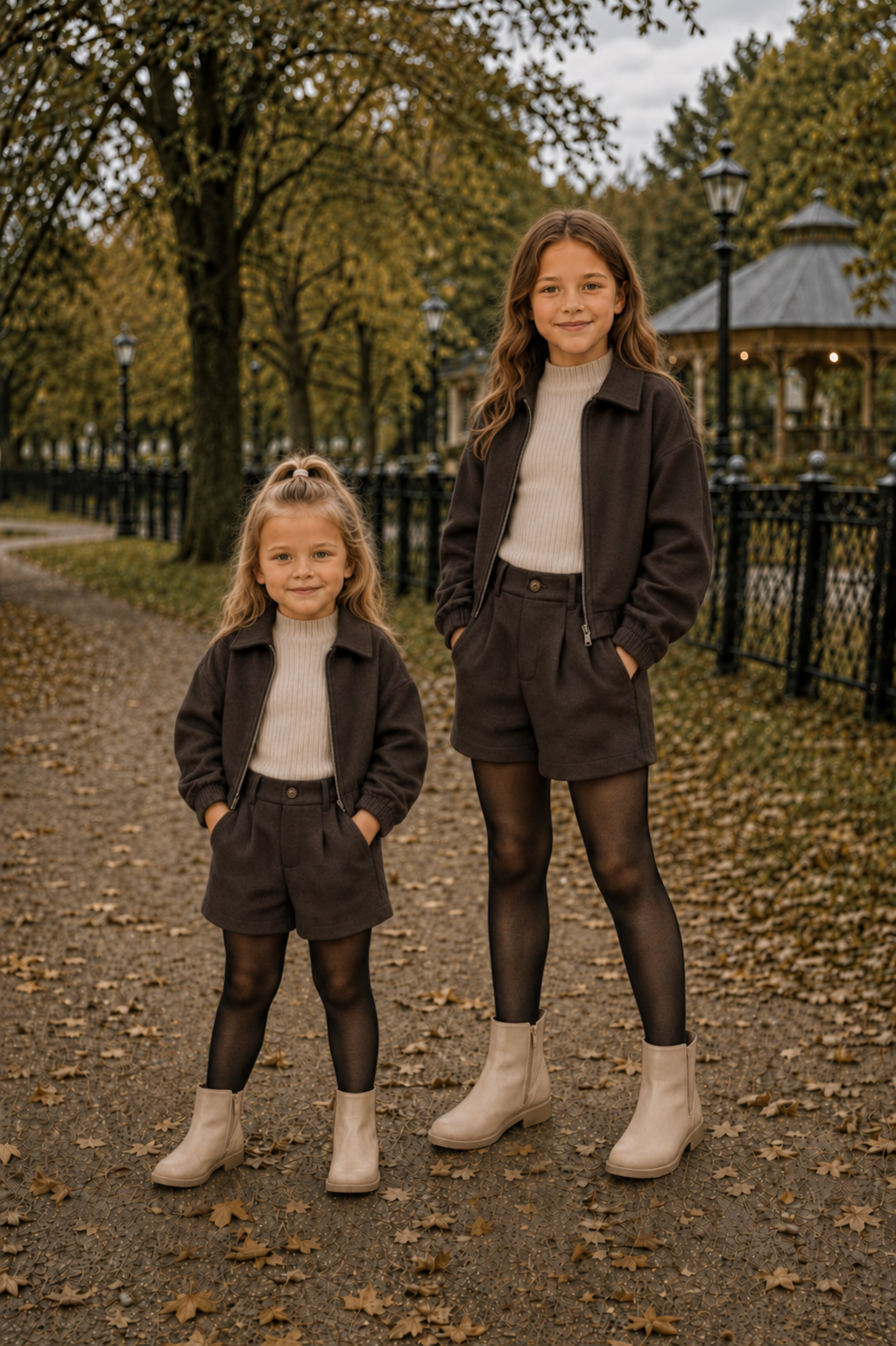 3-Delig Set Meisjes | Jasje, Short & Coltrui