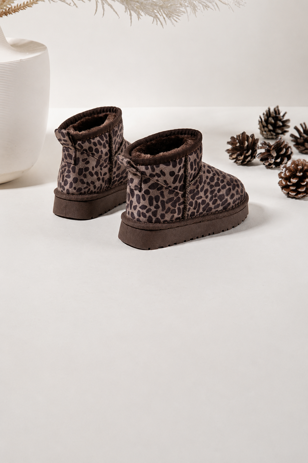 Luipaardprint Snowboots Kinderen | Warme Winterlaarzen Maat 21-36