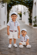 Zomerse Jongensoutfit Set – Overhemd, Short & Pet